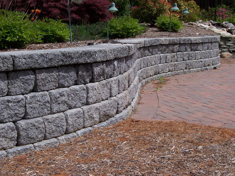 Stone wall and steps project